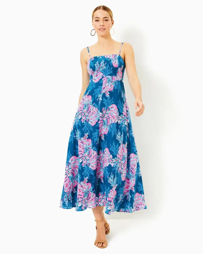 Women Lilly Pulitzer Dresses Bryson Maxi Dress Low Tide Navy Its Ofishell Women Lilly Pulitzer Dresses Bryson Maxi Dress Low Tide Navy Its Ofishell