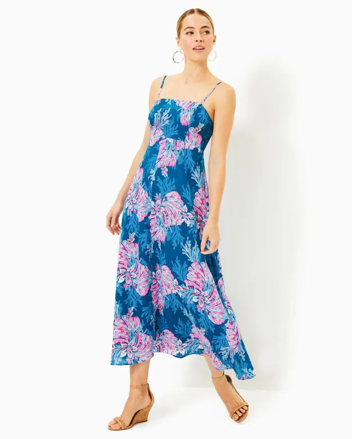 Women Lilly Pulitzer Dresses Bryson Maxi Dress Low Tide Navy Its Ofishell Women Lilly Pulitzer Dresses Bryson Maxi Dress Low Tide Navy Its Ofishell
