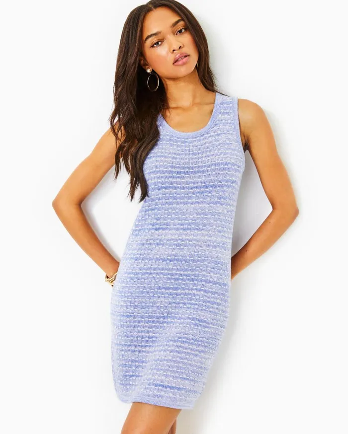Women Lilly Pulitzer Dresses Carlow Sweater Dress Lark Lilac Metallic Marl Women Lilly Pulitzer Dresses Carlow Sweater Dress Lark Lilac Metallic Marl