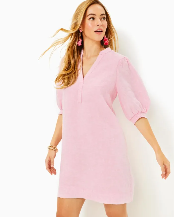 Women Lilly Pulitzer Dresses Dev Dress Resort White Shell Collector Women Lilly Pulitzer Dresses Dev Dress Resort White Shell Collector