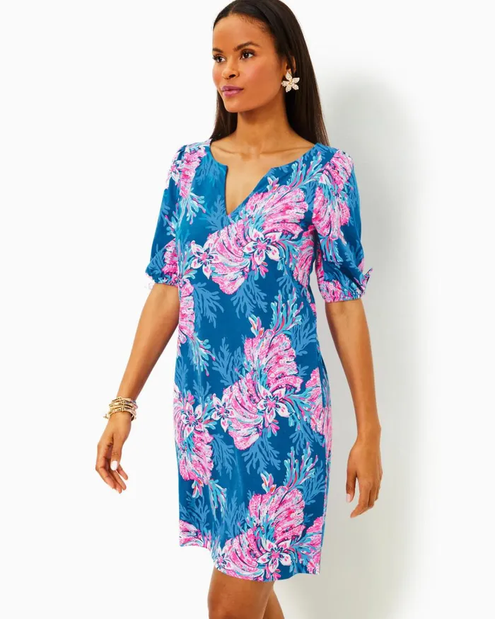 Women Lilly Pulitzer Dresses Dev Dress Resort White Shell Collector Women Lilly Pulitzer Dresses Dev Dress Resort White Shell Collector