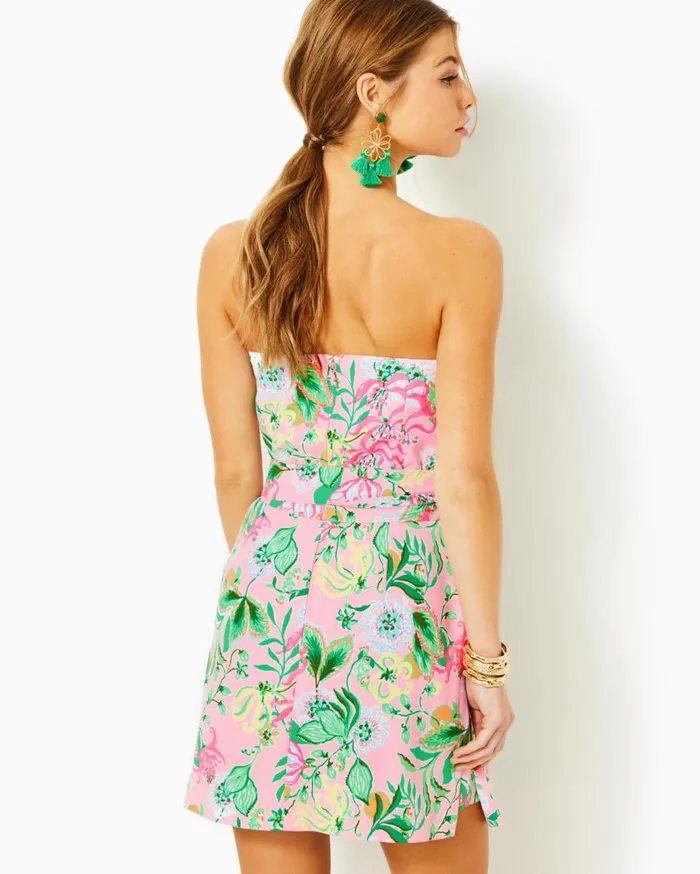 Women Lilly Pulitzer Dresses Kylo Strapless Skirted Romper Resort White Women Lilly Pulitzer Dresses Kylo Strapless Skirted Romper Resort White