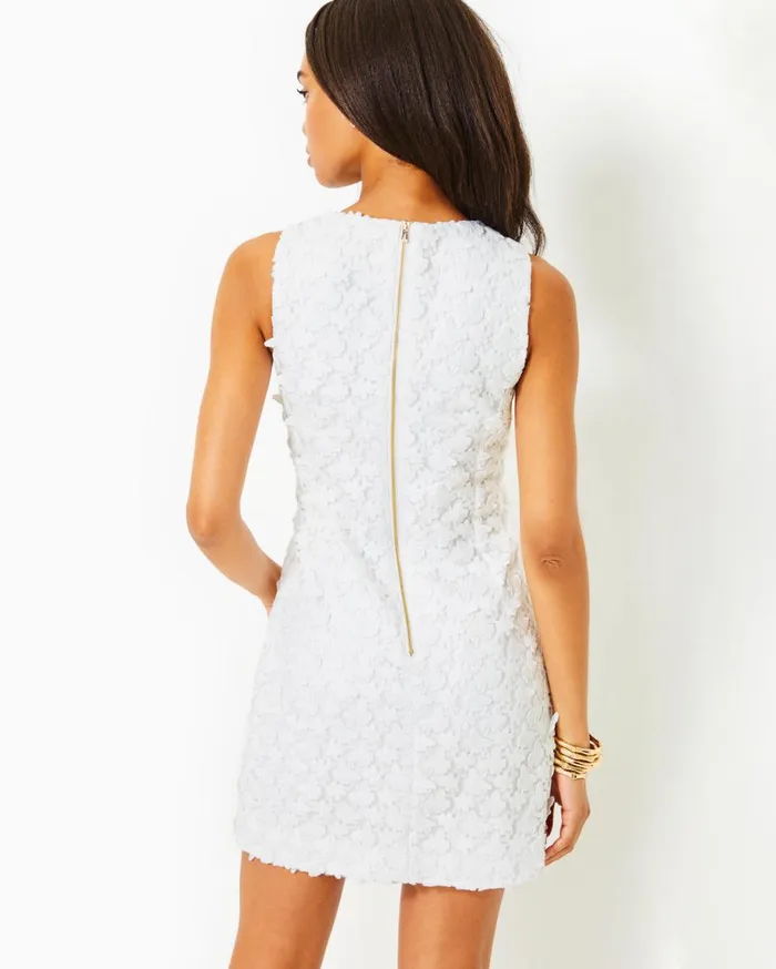 Women Lilly Pulitzer Dresses Mila Lace Shift Dress Resort White Butterfly Garden 3d Lace Women Lilly Pulitzer Dresses Mila Lace Shift Dress Resort White Butterfly Garden 3d Lace