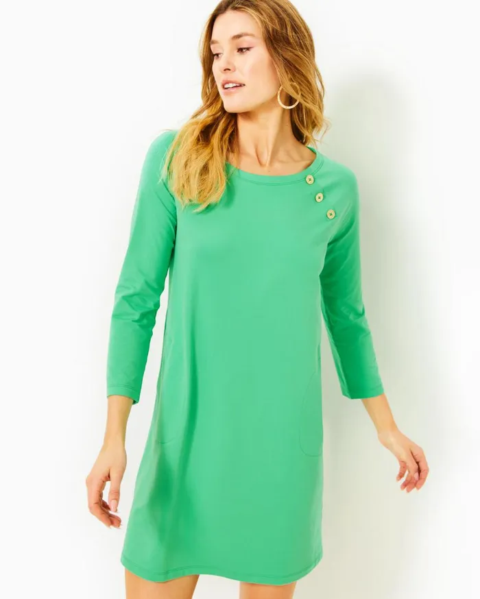 Women Lilly Pulitzer Dresses UPF 50 Kaelin Dress True Navy