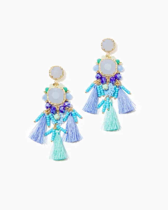 Women Lilly Pulitzer Jewelry Waterside Earrings Multi