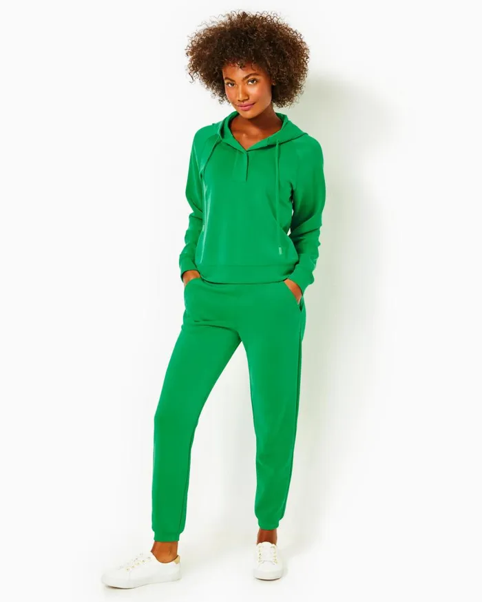Women Lilly Pulitzer Loungewear UPF 50 Kendy Pullover and Aveena Knit Pant Set Kelly Green Women Lilly Pulitzer Loungewear UPF 50 Kendy Pullover and Aveena Knit Pant Set Kelly Green