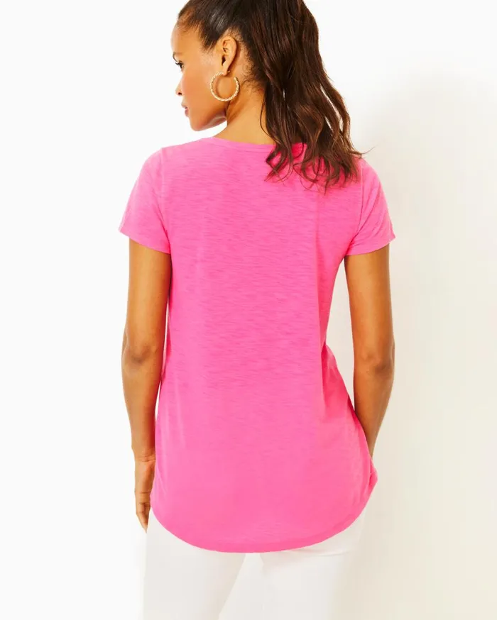 Women Lilly Pulitzer Tops Etta Scoopneck Top Roxie Pink Women Lilly Pulitzer Tops Etta Scoopneck Top Roxie Pink