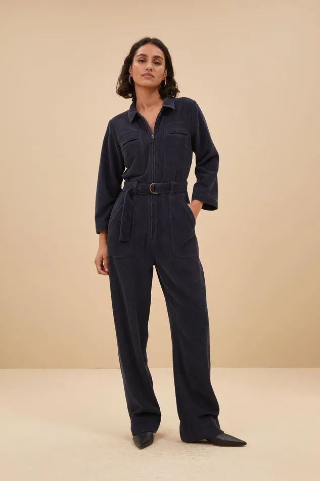 Women Louise Cord Suit Midnight Bybar Jumpsuits