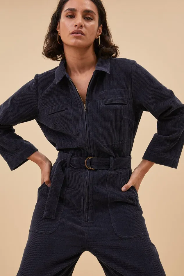 Women Louise Cord Suit Midnight Bybar Jumpsuits