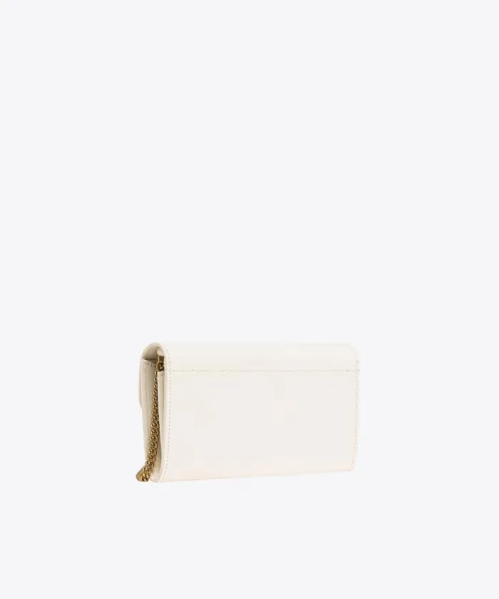 Women Love Bag Icons Pinko Love Bag One Wallet Simply Whitewhiteantique Gold Women Love Bag Icons Pinko Love Bag One Wallet Simply Whitewhiteantique Gold