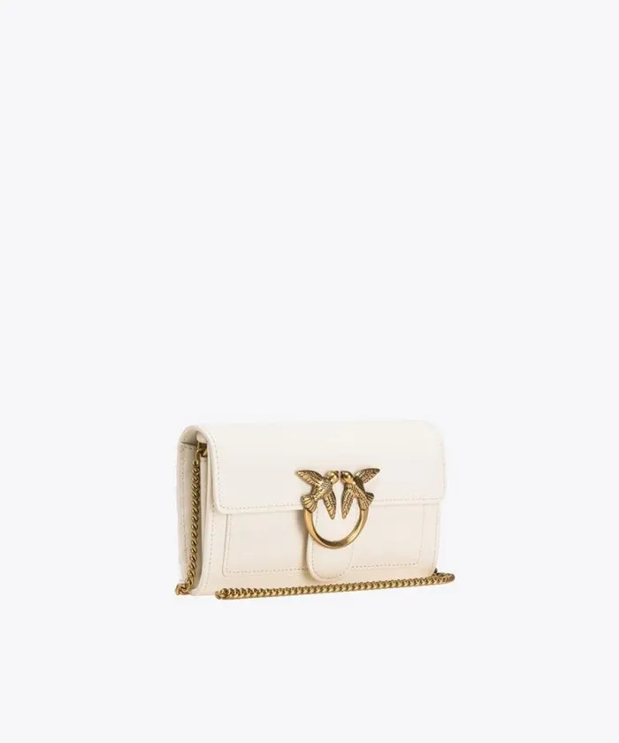 Women Love Bag Icons Pinko Love Bag One Wallet Simply Whitewhiteantique Gold Women Love Bag Icons Pinko Love Bag One Wallet Simply Whitewhiteantique Gold