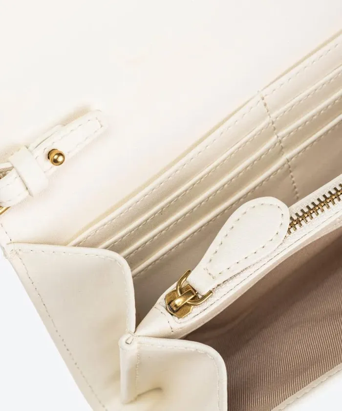 Women Love Bag Icons Pinko Love Bag One Wallet Simply Whitewhiteantique Gold Women Love Bag Icons Pinko Love Bag One Wallet Simply Whitewhiteantique Gold