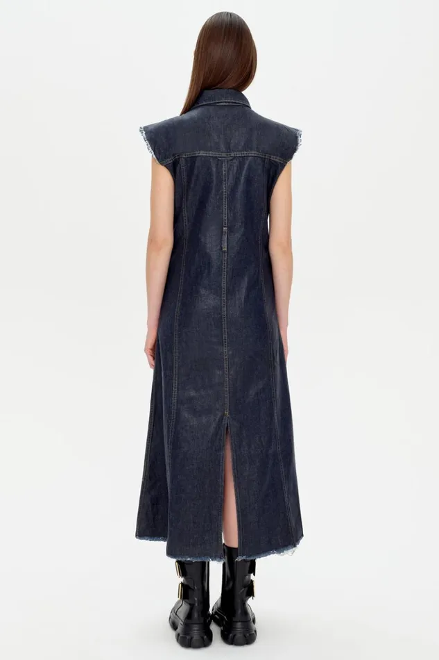 Women Luna Dress Coated Indigo Jonathan Simkhai Dresses and Jumpsuits