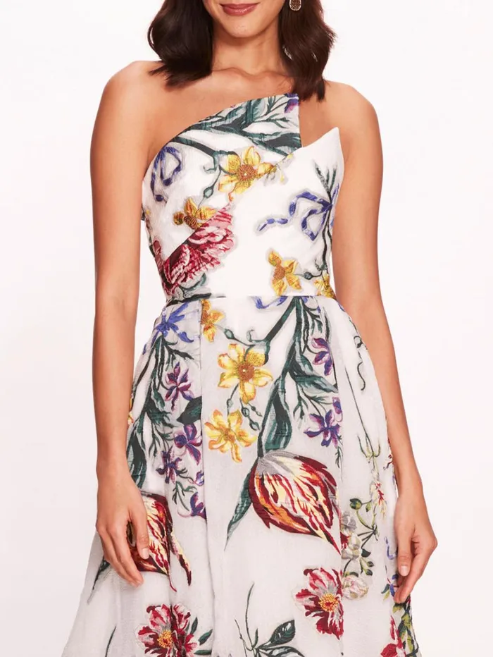 Women Marchesa Dresses Alexander Gown Ivory Multi Women Marchesa Dresses Alexander Gown Ivory Multi