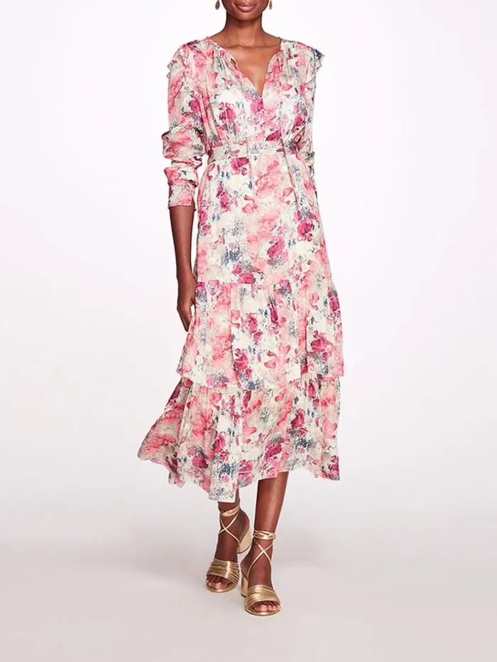 Women Marchesa Dresses Amber Ivory Multi