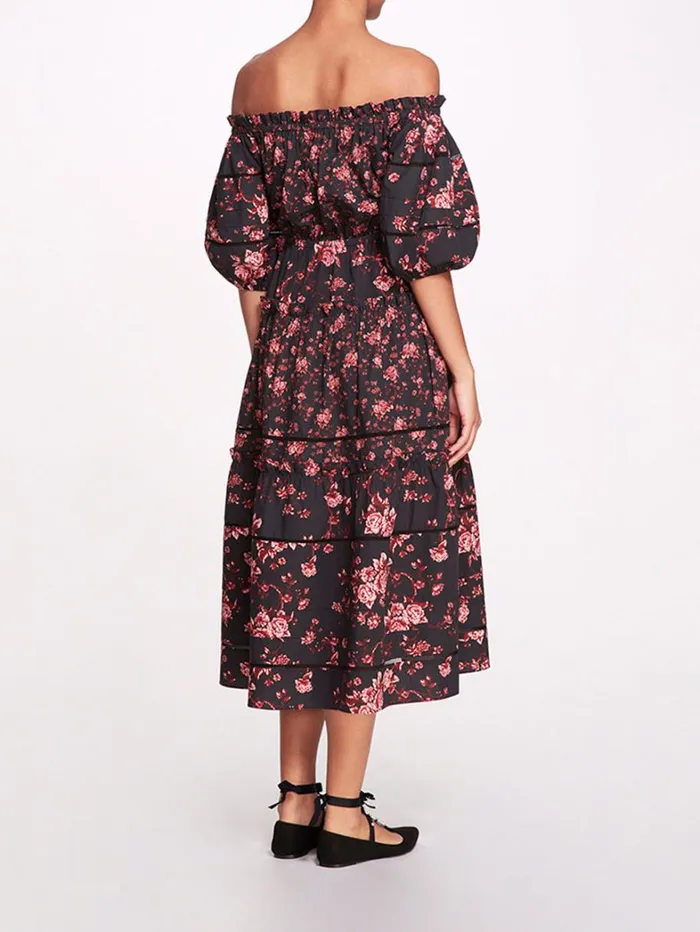 Women Marchesa Dresses Ayana Black Pink Women Marchesa Dresses Ayana Black Pink