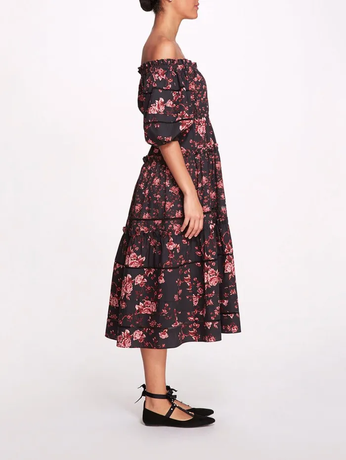 Women Marchesa Dresses Ayana Black Pink Women Marchesa Dresses Ayana Black Pink
