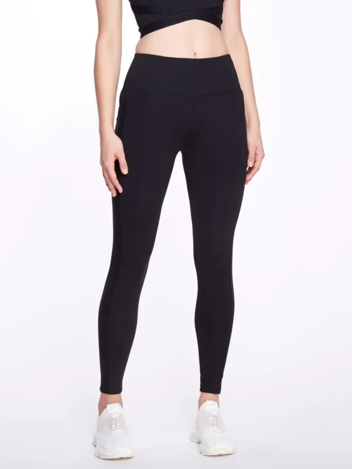 Women Marchesa Marchesa Active Women039s Mid Rise FullLength Black Leggings Black
