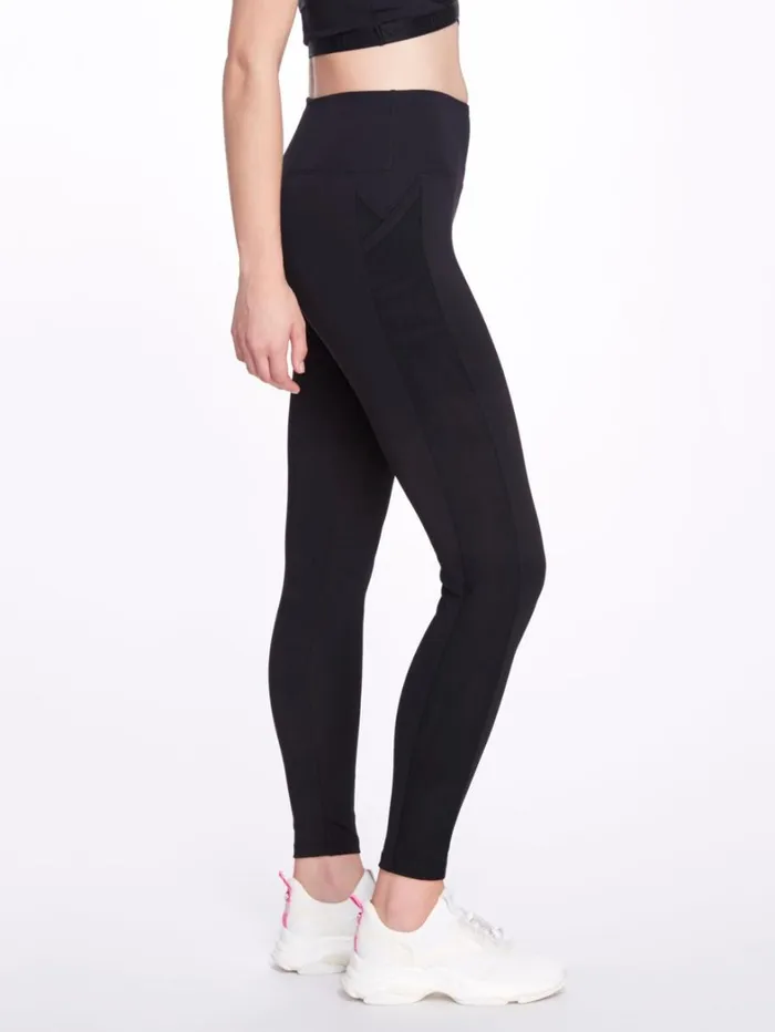 Women Marchesa Marchesa Active Women039s Mid Rise FullLength Black Leggings Black