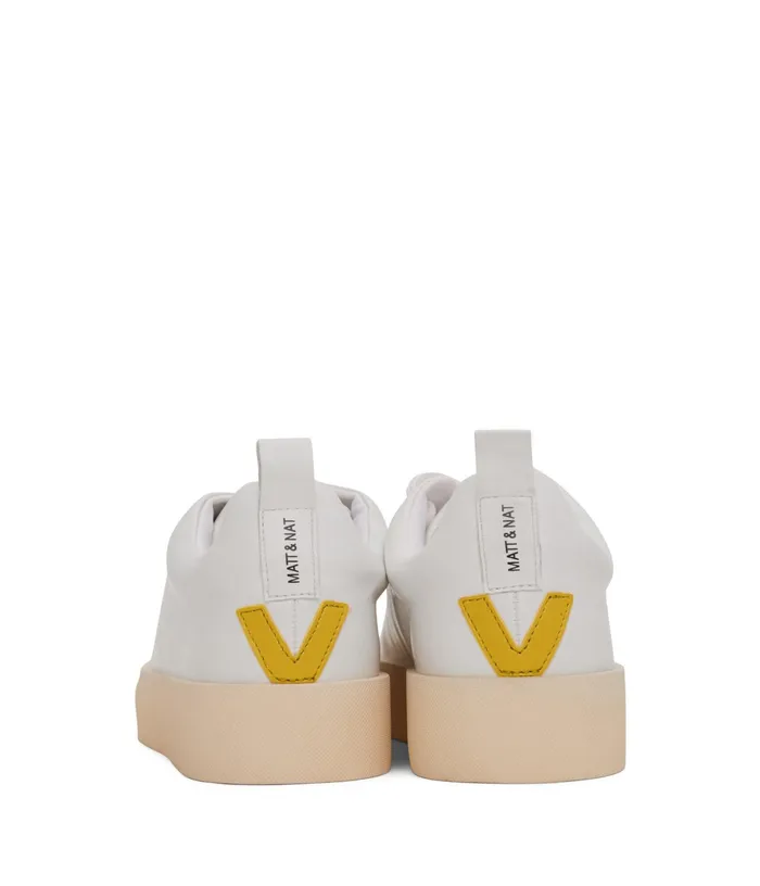 Women Marci Vegan Sneakers Whiyellow Matt and Nat Sneakers