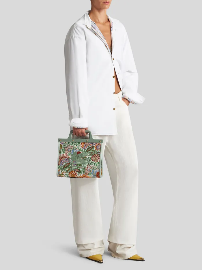 Women Medium Floral Jacquard Love Trotter Bag Etro Love Trotter
