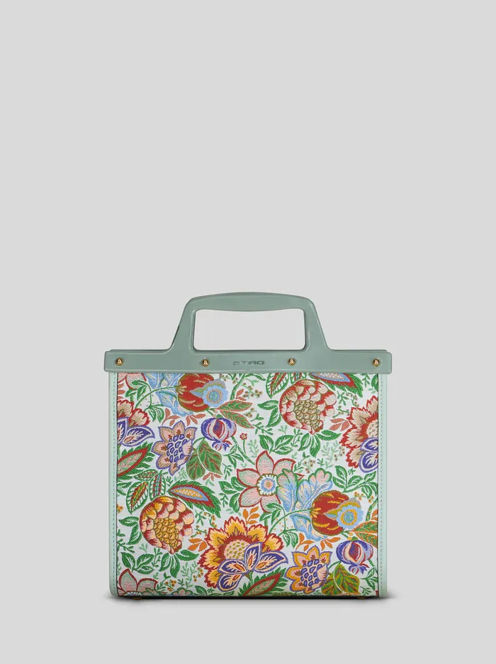 Women Medium Floral Jacquard Love Trotter Bag Etro Love Trotter