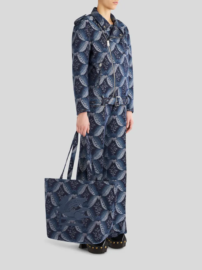 Women Medium Floral Soft Trotter Bag Etro Shopping Bags