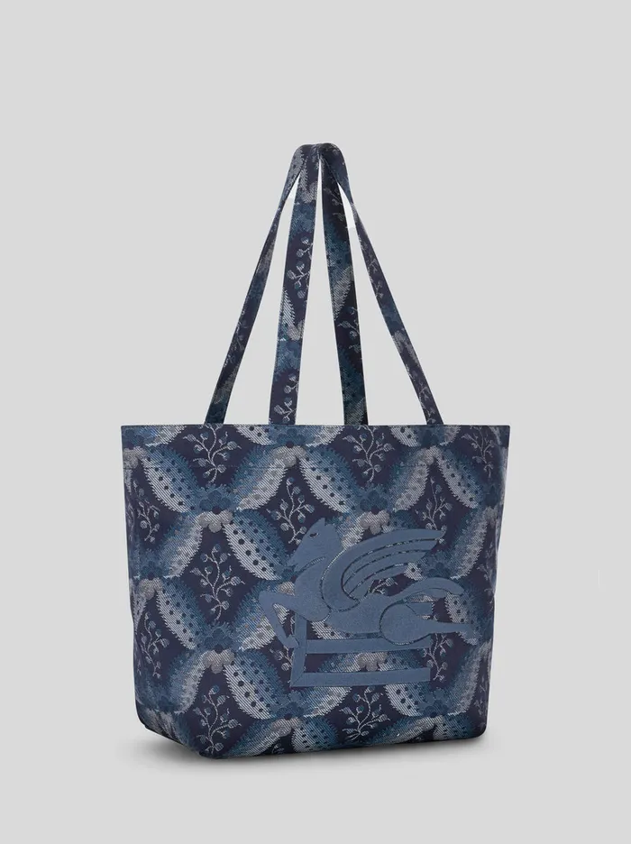 Women Medium Floral Soft Trotter Bag Etro Shopping Bags