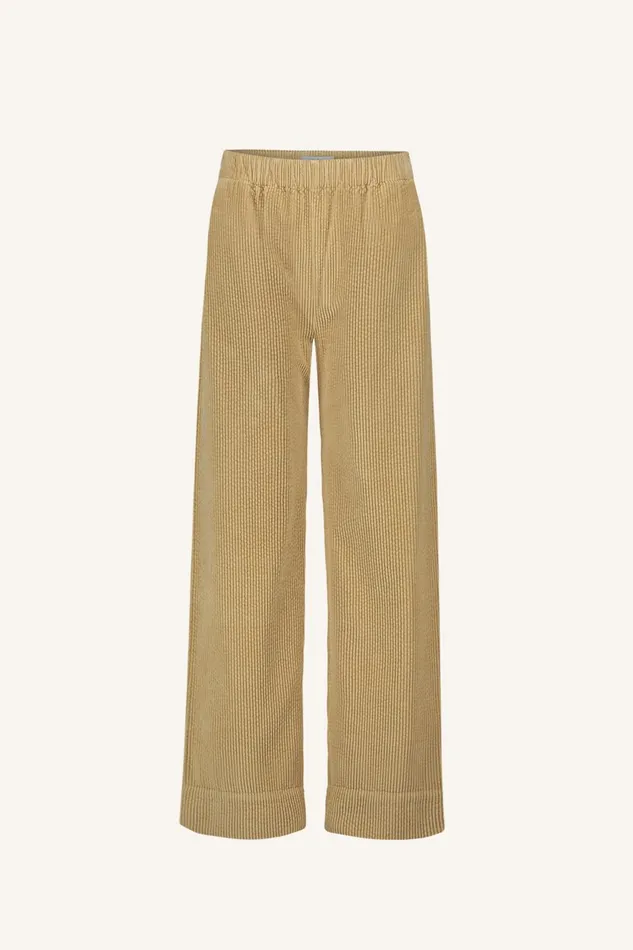 Women Mees Cord Pants Camel Bybar Trousers