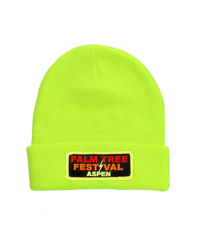 WomenMen Beanies Aviator Nation Palm Tree Festival Aspen 2024 Beanie 8211 Neon Yellow WomenMen Beanies Aviator Nation Palm Tree Festival Aspen 2024 Beanie 8211 Neon Yellow