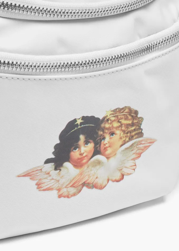 WomenMen Fiorucci Bags Icon Angels Bum Bag White WomenMen Fiorucci Bags Icon Angels Bum Bag White