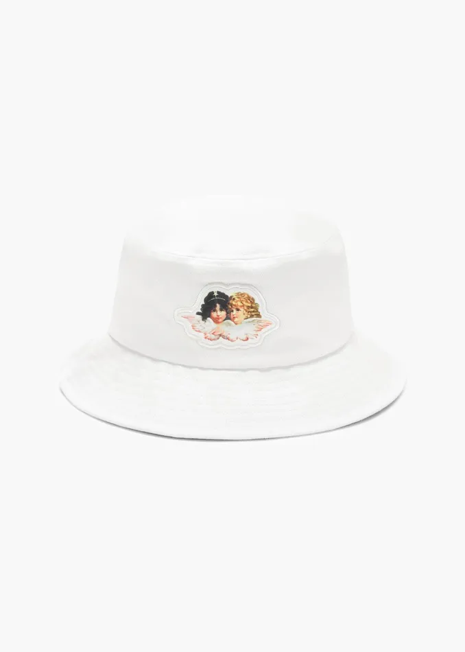 WomenMen Fiorucci Hats Icon Angels Bucket Hat Cream