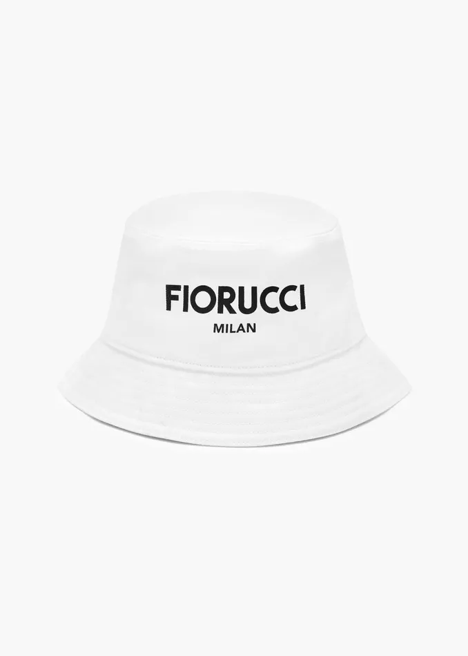 WomenMen Fiorucci Hats Milan Bucket Hat White