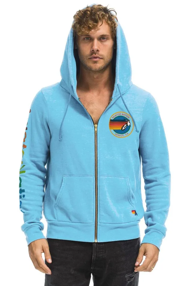 WomenMen Hoodies Aviator Nation Hoodie 8211 Sky