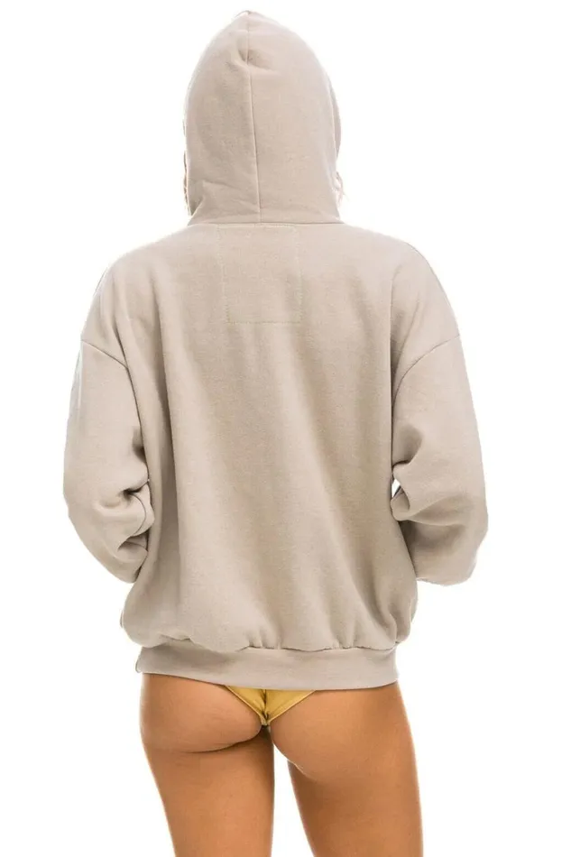 WomenMen Hoodies Aviator Nation Manhattan Beach Relaxed Pullover Hoodie 8211 Sand