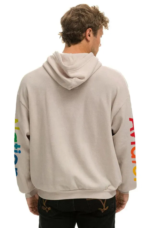 WomenMen Hoodies Aviator Nation Manhattan Beach Relaxed Pullover Hoodie 8211 Sand