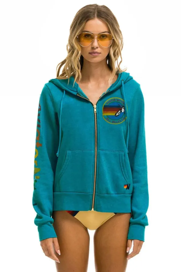 WomenMen Hoodies Aviator Nation Mill Valley Hoodie 8211 Teal