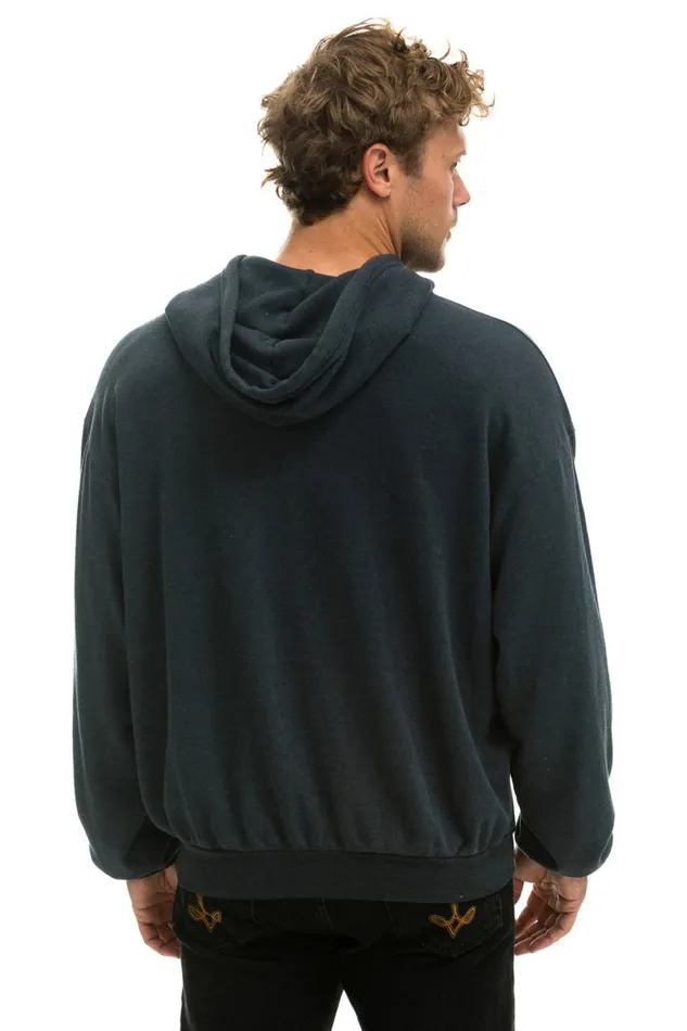 WomenMen Hoodies Aviator Nation Nashville Music City Pullover Hoodie Relaxed 8211 Charcoal