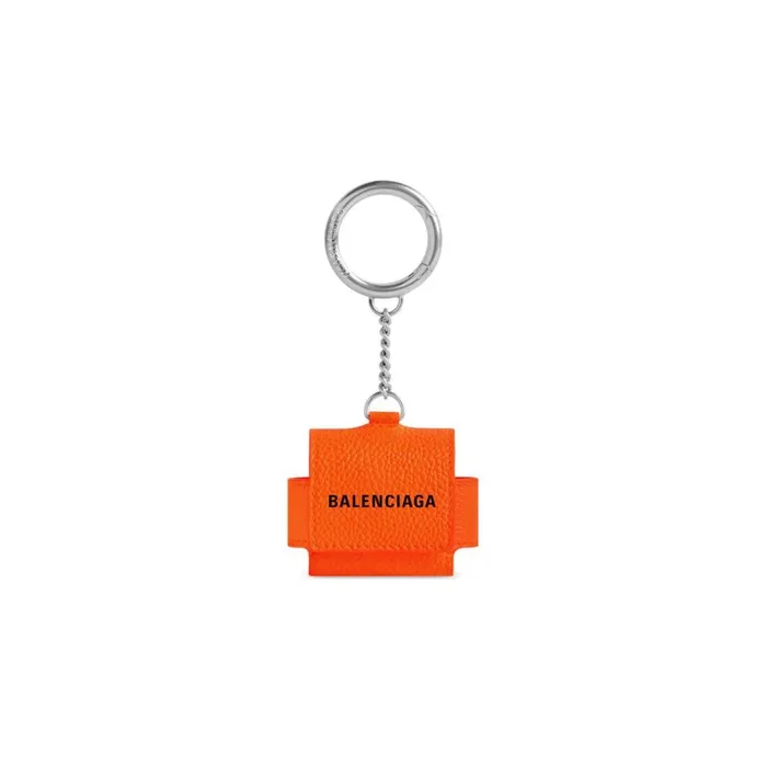 WomenMen Phone Accessories and Keyrings Balenciaga Cash Earpods Pro Holder In Fluo Orange WomenMen Phone Accessories and Keyrings Balenciaga Cash Earpods Pro Holder In Fluo Orange
