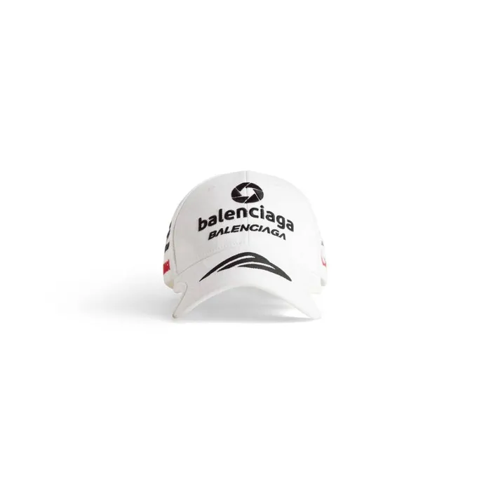 WomenMen Scarves and Caps Balenciaga Top League Cap In White