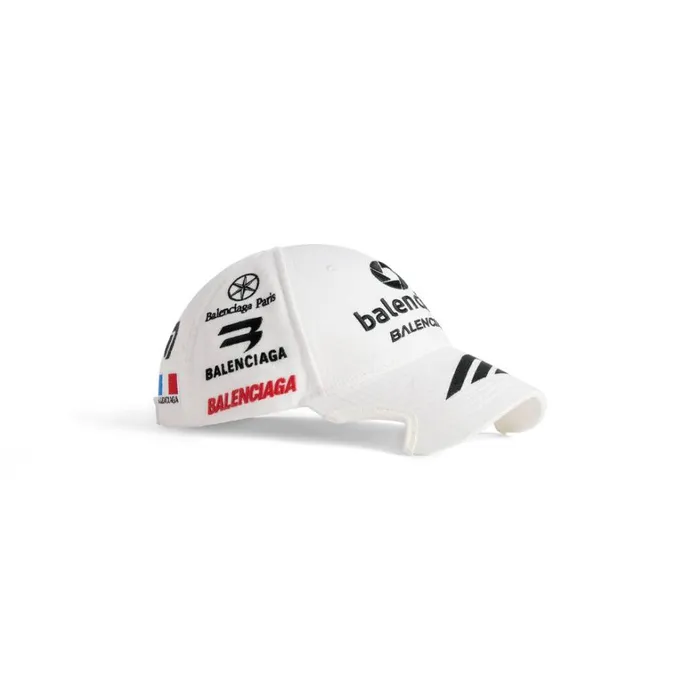 WomenMen Scarves and Caps Balenciaga Top League Cap In White