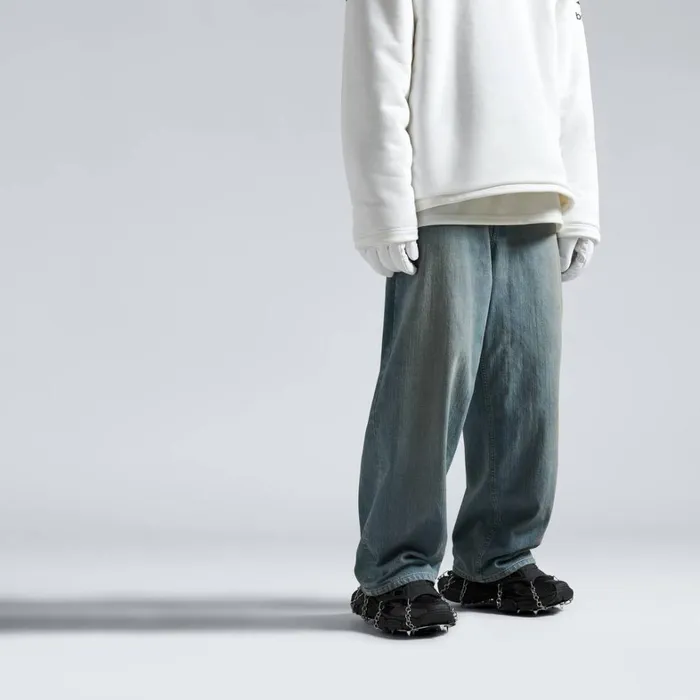 WomenMen Ski Balenciaga Skiwear 8211 Waterproof Jeans In Light Blue