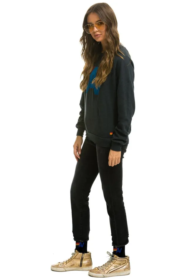 WomenMen Socks Aviator Nation Logo Sock 8211 Black