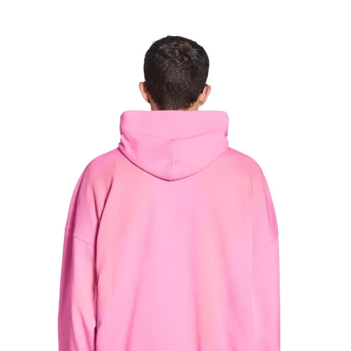 WomenMen Sweatshirts and Hoodies Balenciaga Balenciaga Hoodie Oversized In Pinkblack