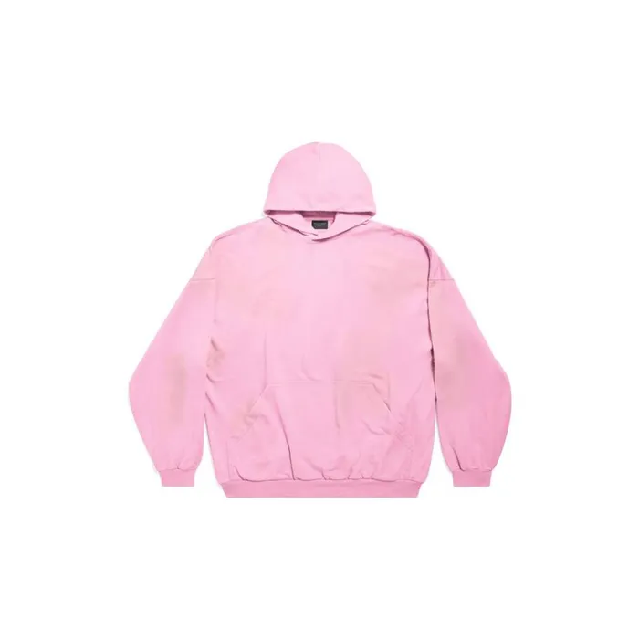 WomenMen Sweatshirts and Hoodies Balenciaga Balenciaga Hoodie Oversized In Pinkblack