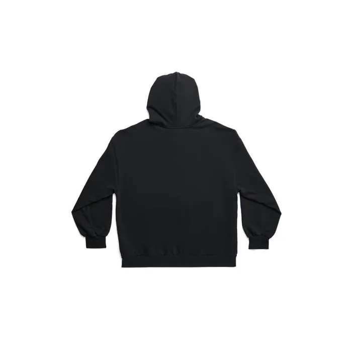 WomenMen Sweatshirts and Hoodies Balenciaga Outside Loop Zipup Hoodie Small Fit In Black Faded