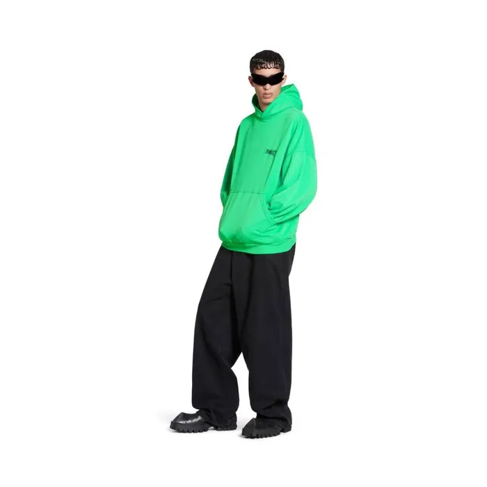 WomenMen Sweatshirts and Hoodies Balenciaga Political Campaign Hoodie Oversized In Greenblackblue WomenMen Sweatshirts and Hoodies Balenciaga Political Campaign Hoodie Oversized In Greenblackblue