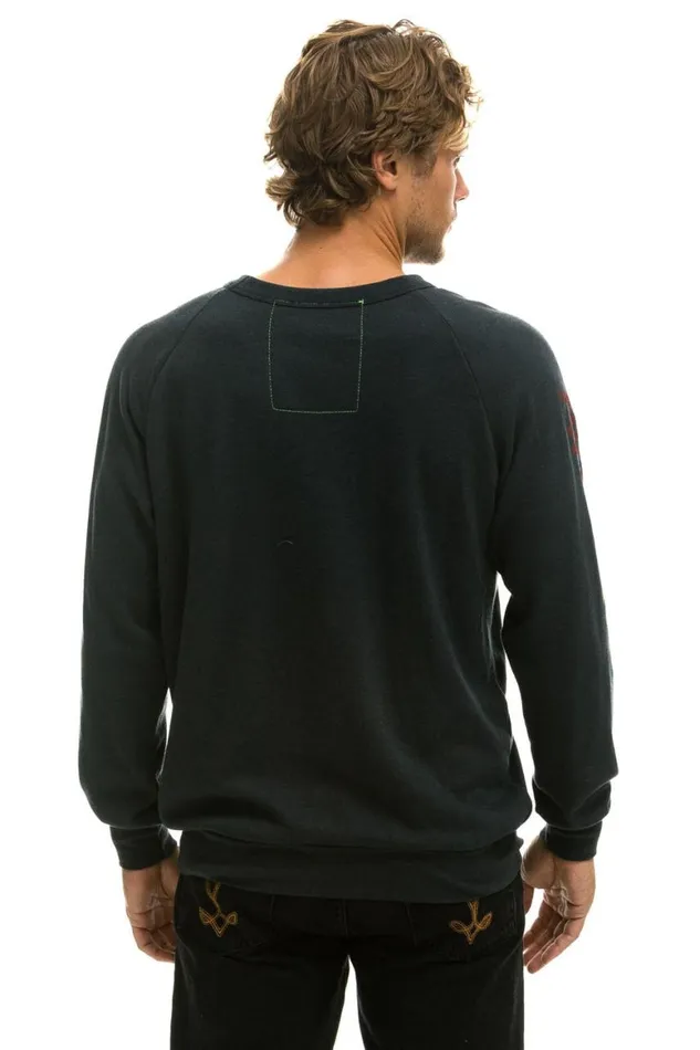 WomenMen Sweatshirts Aviator Nation Aspen Crew Sweatshirt 8211 Charcoal
