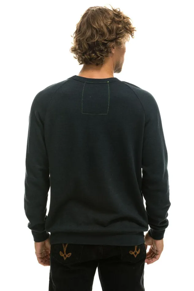 WomenMen Sweatshirts Aviator Nation Logo Sweatshirt 8211 Charcoal