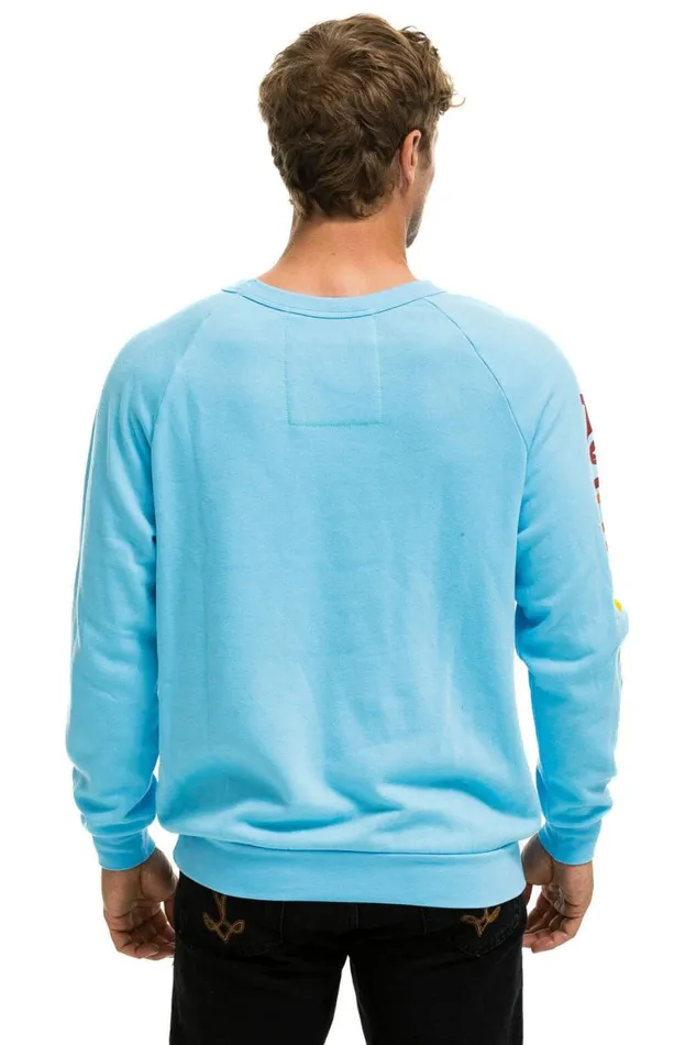WomenMen Sweatshirts Aviator Nation New York City Crew Sweatshirt 8211 Sky